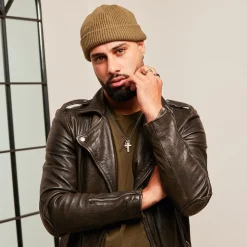 Moderner Ring Titan mit Einlage Silber 6mm breit TR0010SL