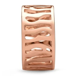 Moderner roségold Damenring mit Gravur SR0369SL