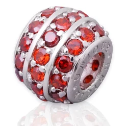 Moderner Silberbead: 925 Silber Bead Zirkonia BO0147