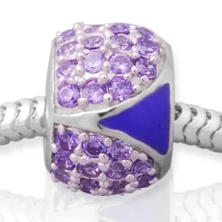 Moderner Silberbead: 925 Silber Bead Zirkonia BO0115