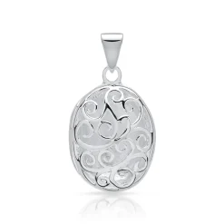 Modernes Medaillon aus 925 Sterling Silber SP0191SL