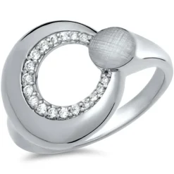 Modischer Ring 925 Silber Zirkonia SR0207SL