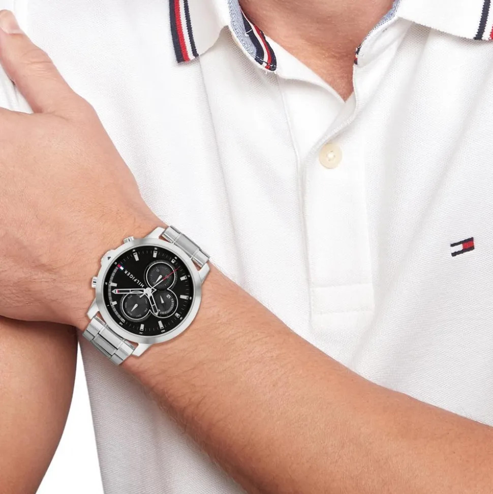 Multifunktionsuhr aus Edelstahl für Herren 1792048