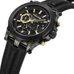 Multifunktionsuhr Taman für Herren aus Edelstahl, Leder PEWJF2226641