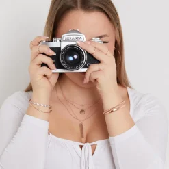 Offener Armreif aus rosévergoldetem 925er Silber LSB0015