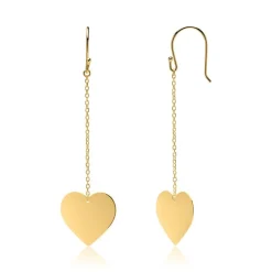 Ohrhänger Herzen aus vergoldetem 925er Silber SE0910SL