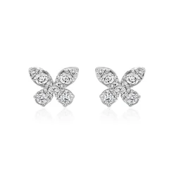 Ohrstecker aus Weißgold oder Platin mit Brillanten BDE0074-WSL