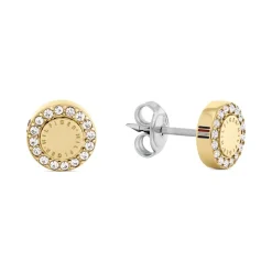 Ohrstecker für Damen mit Kristallen, Edelstahl, IP Gold 2780908