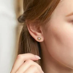 Ohrstecker Herzen aus 585er Gold mit Diamanten DE0235