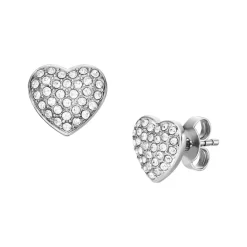 Ohrstecker Sadie Glitz Heart aus Edelstahl, Kristalle JF04676040