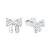 Ohrstecker Schleife aus 925er Silber mit Zirkonia 2034219
