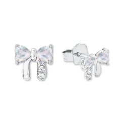 Ohrstecker Schleife aus 925er Silber mit Zirkonia 2034219