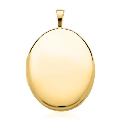 Ovales Medaillon aus 585er Gold gravierbar GP0307SL