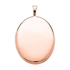 Ovales Medaillon aus 585er Roségold gravierbar GP0309SL