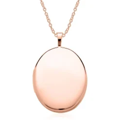 Ovales Medaillon aus 585er Roségold gravierbar GP0309SL
