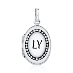 Ovales Medaillon aus Sterlingsilber gravierbar SP0973SL