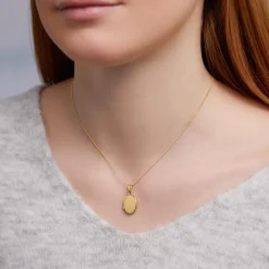 Ovales Medaillon 333er Gelbgold GP0197SL