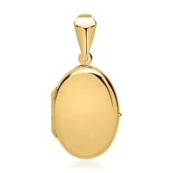 Ovales Medaillon 925er silber vergoldet SP0789SL