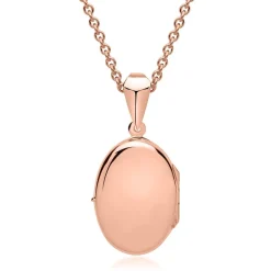 Ovales Medaillon poliert rosé vergoldet SP0790SL