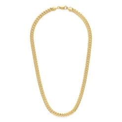 Panzerkette aus 585er Gold, 6 mm Stärke BIN1110-14KGSL