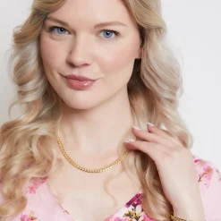 Panzerkette aus 585er Gold, 6 mm Stärke BIN1110-14KGSL