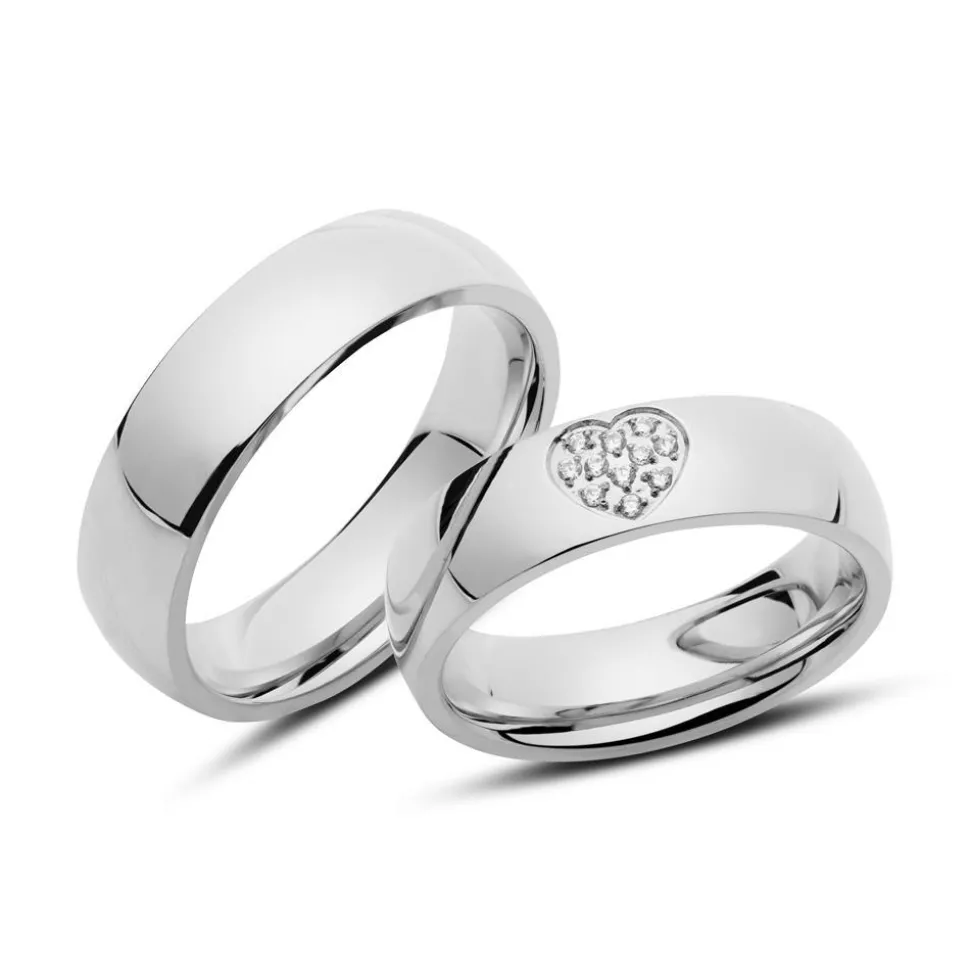 Partnerringe aus Edelstahl R9246s