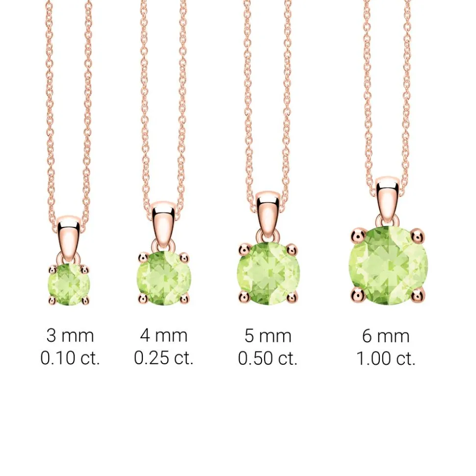 Peridot Anhänger aus 585er Roségold BDP0035Pe-14KRSL