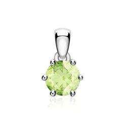 Peridot Anhänger für Ketten aus 14-karätigem Weißgold BDP0034Pe-14KWSL