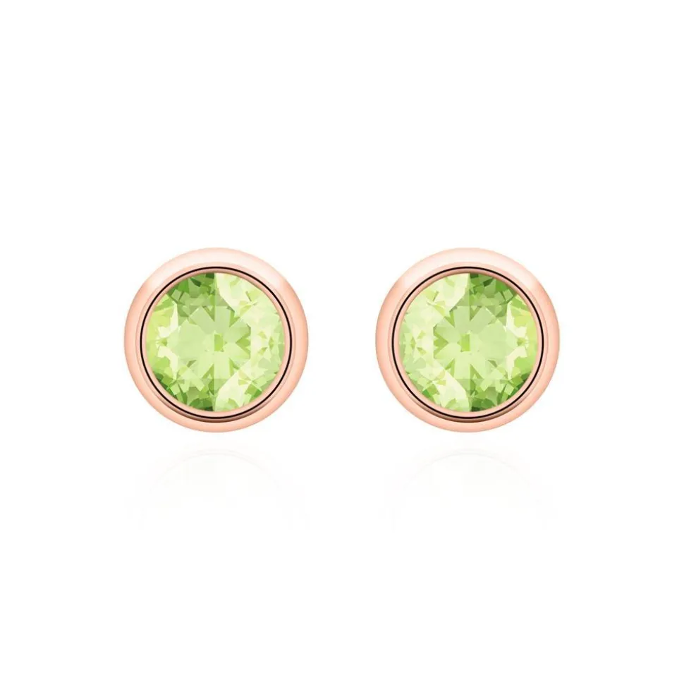 Peridot Ohrstecker für Damen aus 585er Roségold BDE0034Pe-14KRSL