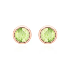 Peridot Ohrstecker für Damen aus 585er Roségold BDE0034Pe-14KRSL
