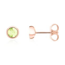 Peridot Ohrstecker für Damen aus 585er Roségold BDE0034Pe-14KRSL