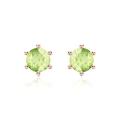 Peridot Ohrstecker für Damen aus 14 Karat Roségold BDE0028Pe-14KRSL