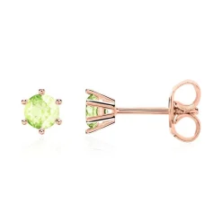 Peridot Ohrstecker für Damen aus 14 Karat Roségold BDE0028Pe-14KRSL