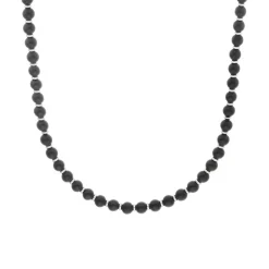 Perlenkette für Herren aus Edelstahl und Achat 2038004