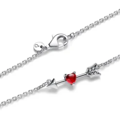 Pfeilkette für Damen mit Herz, Moments, 925er Silber 393669C01