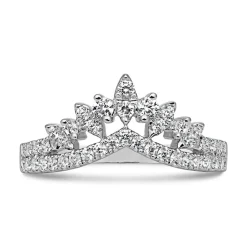 Platin oder Weißgold Ring mit lab grown Diamanten BDR0110LG-WSL