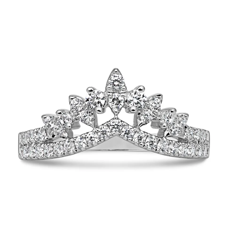 Platin oder Weißgold Ring mit lab grown Diamanten BDR0110LG-WSL