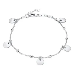 Plättchen Armband aus 925er Silber SB0440