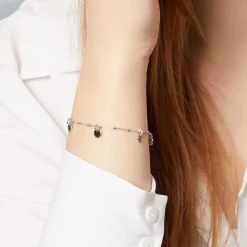 Plättchen Armband aus Sterlingsilber SB0444