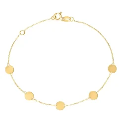 Plättchen Armband für Damen aus 9K Gold GB0034