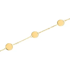 Plättchen Armband für Damen aus 9K Gold GB0034