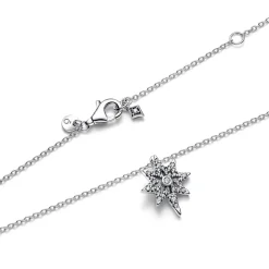 Polarstern Kette für Damen aus 925er Silber, Zirkonia 393600C01