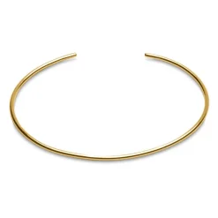 Puristischer Armreif 925er Silber gold Zirkonia LSB0011