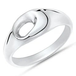 Rhodinierter Ring 925er Silber teilmattiert SR0349SL