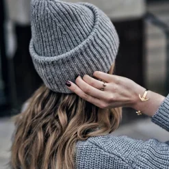 Ring Ancuff für Damen aus vergoldetem Edelstahl PH-FR-ARI-G