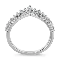 Ring aus Platin oder Weißgold mit lab grown Diamanten BDR0061LG-WSL