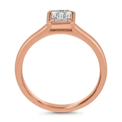 Ring aus Roségold mit Diamanten, lab-grown BDR0037LG-RSL