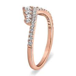 Ring aus Roségold mit lab grown Diamanten, gravierbar BDR0109LG-RSL