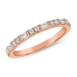 Ring aus Roségold mit lab grown Diamanten für Damen BDR0065LG-RSL