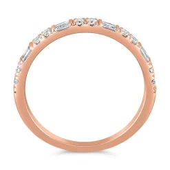 Ring aus Roségold mit lab grown Diamanten für Damen BDR0065LG-RSL